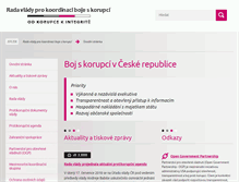 Tablet Screenshot of korupce.cz